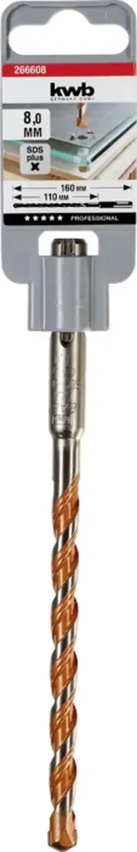 Hamerboor - Easy Cut Univ, , 8,0 X 160 von KWB – Produktbild 2 von 2