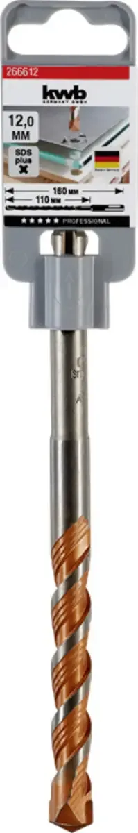 Hamerboor - Easy Cut - Universeel - SDS-Plus - 12,0x160mm von KWB – Produktbild 3 von 3