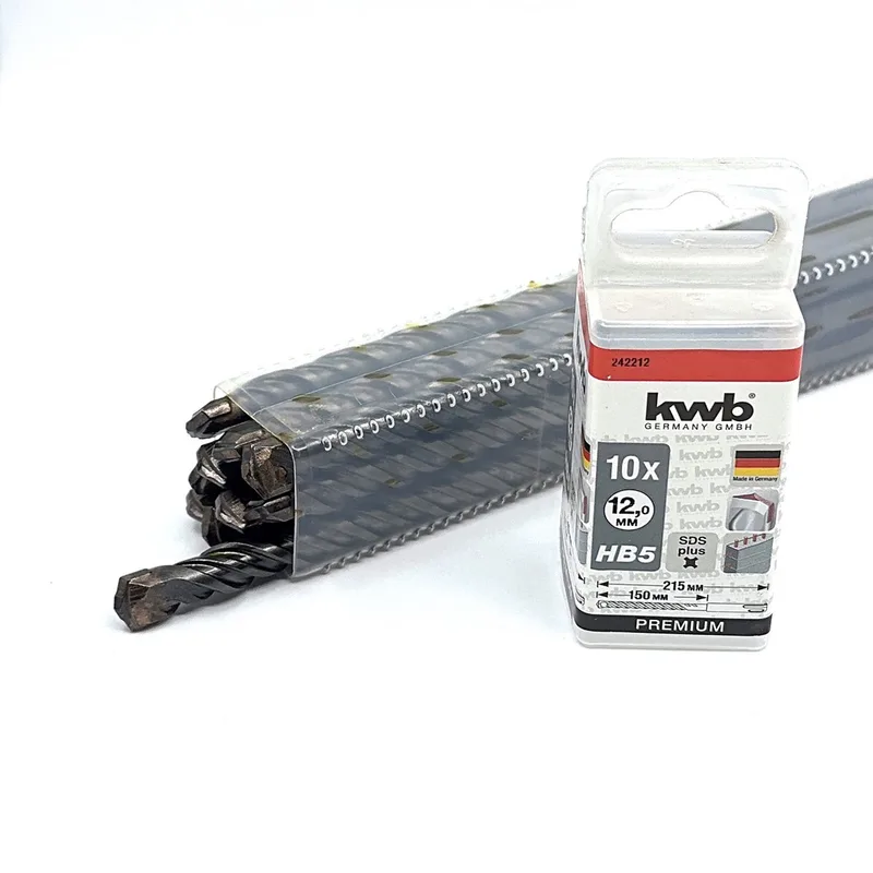 Hamerboor Ø 12 mm - 215 / 150 - SDS Plus - Premium - Koker 10 stuks von KWB – Produktbild