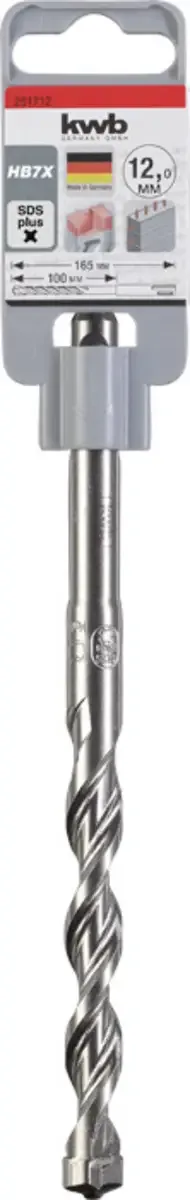 hamerboor - Ø 12 mm - Lengte 165/100 mm - Steen en beton - SDS Plus - 261712 von KWB – Produktbild 3 von 3