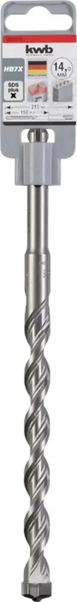 hamerboor - Ø 14 mm - Lengte 215/150 mm - Steen en beton - SDS Plus - 262214 de KWB – image du produit 3 sur 3