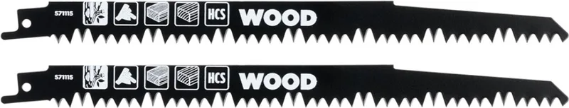 HCS reciprozaagblad – 242 mm, grove vertanding (5 mm) voor hout en snoeiwerk de KWB – image du produit