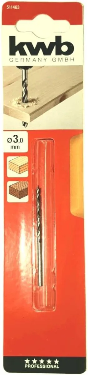 houtspiraalboor 3 mm van KWB – productafbeelding