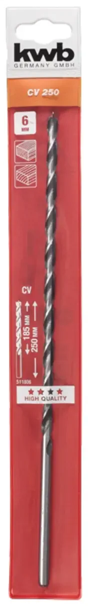 Houtspiraalboor 6X250mm Etui von KWB – Produktbild 2 von 2