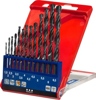 HSS Borenset - 1,5-6,5 mm - 13-D -elig by KWB – product image 2 of 2
