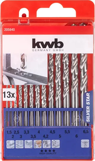 HSS Silverstar Borenset - 13-D -elig 1,5-6,5 mm by KWB – product image 3 of 3