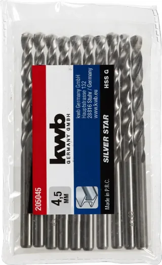 HSS Silverstar Metaalboor - 4,5 mm van KWB – productafbeelding 2 van 2