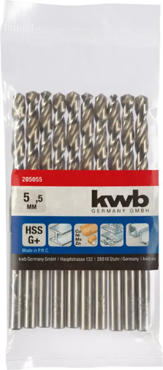 HSS Silverstar Metaalboor op Kaart - 5,5 mm by KWB – product image 3 of 3