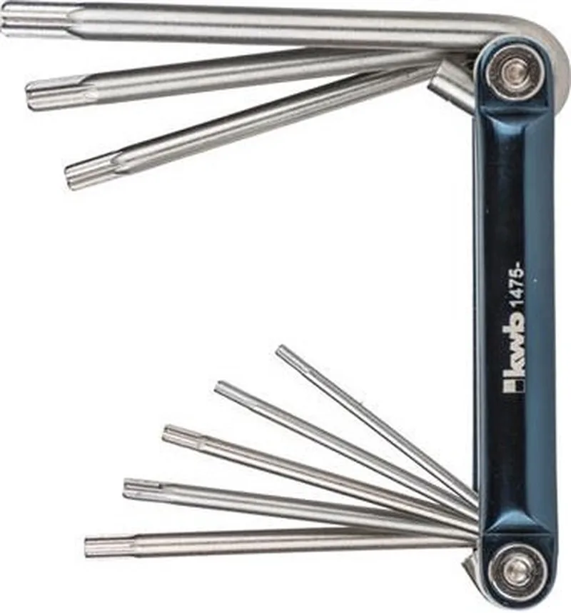 Inbus sleutelset - Torx vorm - 8-delig - polypropyleen - Torx schroevendraaiers - inbus sleutels by KWB, Multicolour – product image