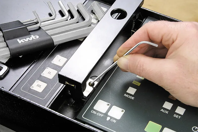 inbus- stiftsleutelset lang model 9-delig de KWB, Argent – image du produit 2 sur 3