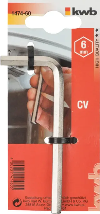Inbussleutel - 6 mm von KWB, Grau – Produktbild 2 von 2