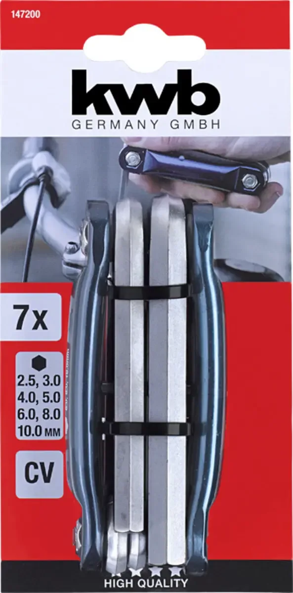 Inbussleutelset 2,5-10 mm - 7-delig by KWB, Neutraal – product image 3 of 3