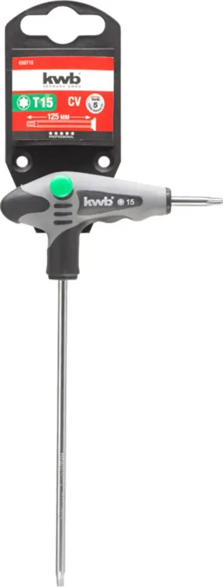 Clé coudée pour vis à 6 pans creux Taille (tournevis) T 15 1 pc(s) de KWB – image du produit 2 sur 2