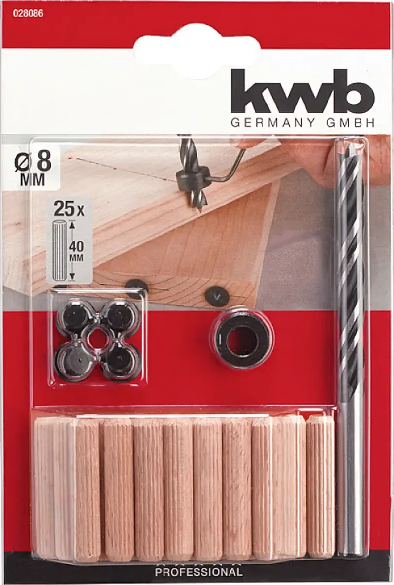 kwb 028086 Holz-Spiralbohrer-Set 31teilig 8 mm 31 St. by KWB – product image 3 of 3