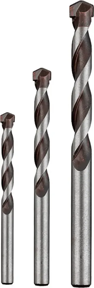 kwb 044568 Chrom-Molybdän-Stahl Beton-Spiralbohrer-Set 3teilig 5 mm, 6 mm, 8 mm Zylinderschaft 1 St. von KWB – Produktbild 1 von 2