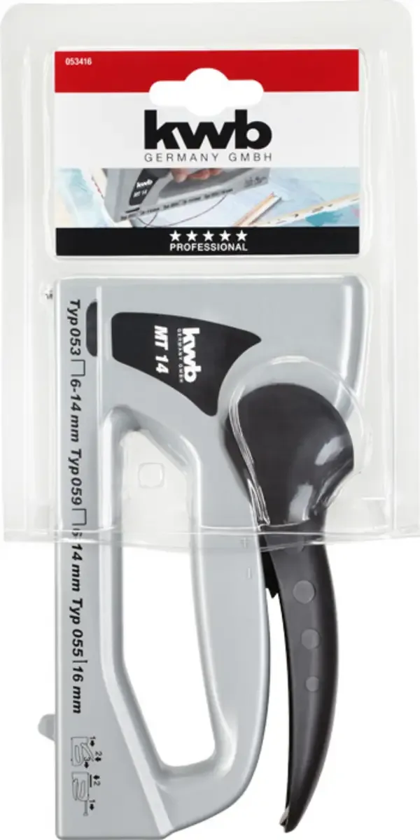 kwb 053416 Handtacker Klammerntyp Typ 53F Klammernlänge 6 - 14 mm by KWB – product image 3 of 3