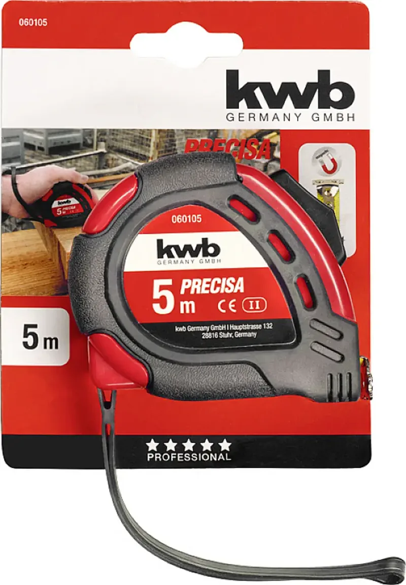 kwb 060105 Maßband 5 m Stahl, Kunststoff by KWB – product image 3 of 3