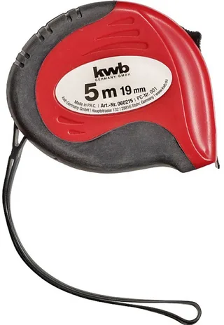 kwb 060215 Rolmaat 5 m Staal, Kunststof de KWB, Kleurloos – image du produit 1 sur 2