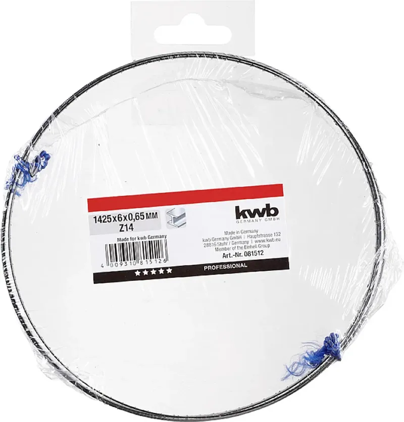 kwb 081512 Bandsägeblatt, 1425 x 6 x 0,65, Z14, Metall 1 St. de KWB – image du produit