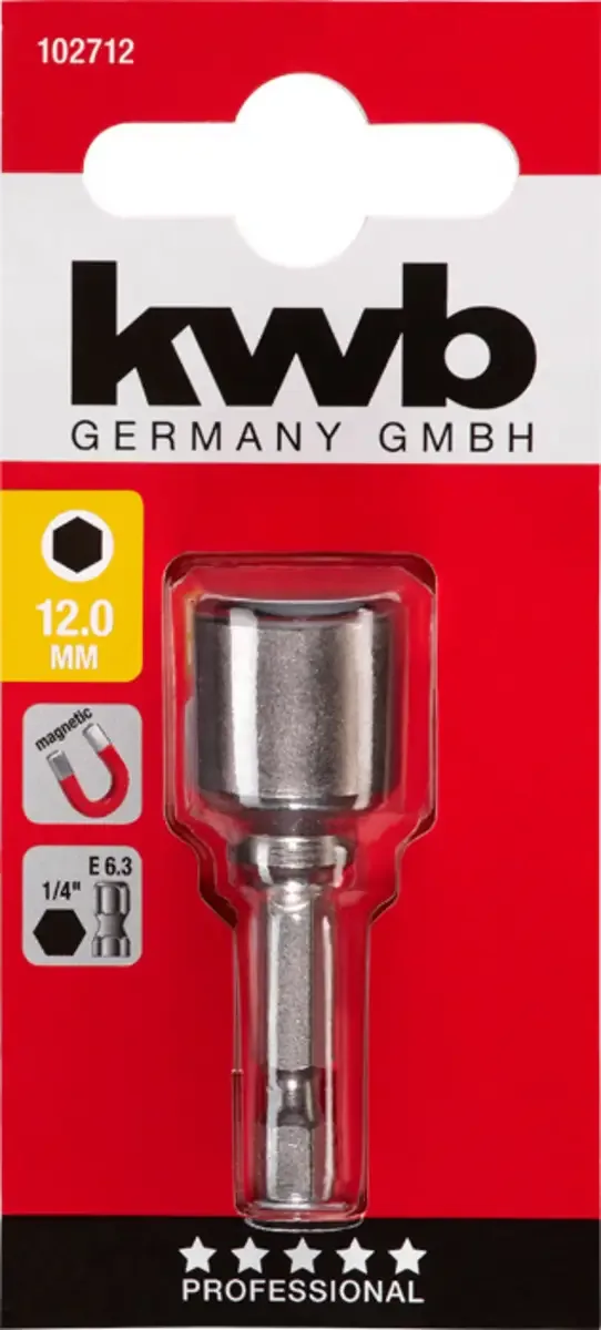 kwb 102712 Steckschlüsseleinsatz 12 mm 1 Stück Sechskant de KWB – image du produit 3 sur 3