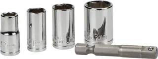 kwb 105110 Steckschlüsseleinsatz 7 mm, 8 mm, 10 mm, 13 mm Antrieb 1/4 (6.3 mm) 5 St. von KWB – Produktbild 1 von 3