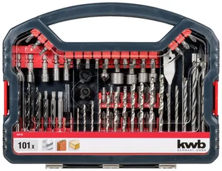 kwb 109110 101teilig Bohrer- und Bit-Sortiment Metall, Stein, Beton, Holz, Mauerwerk 1 mm, 1.5 mm, 2 mm, 2.5 mm, 3 mm, 3.2 mm, 3.5 mm, 4 mm, 4.5 mm, 4.8 mm, 5 by KWB – product image 3 of 3