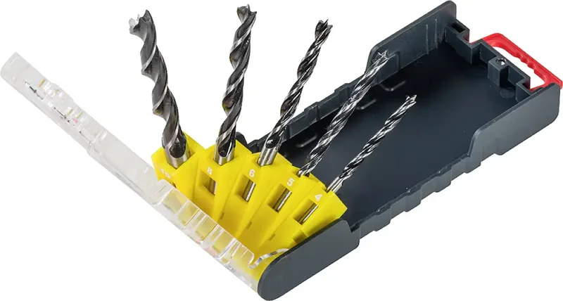 kwb 109156 HSS Bohrer-Set 3teilig 3 mm, 4 mm, 5 mm, 6 mm, 8 mm DIN 338 Zylinderschaft 3 St. fra KWB – produktbillede 1 af 3