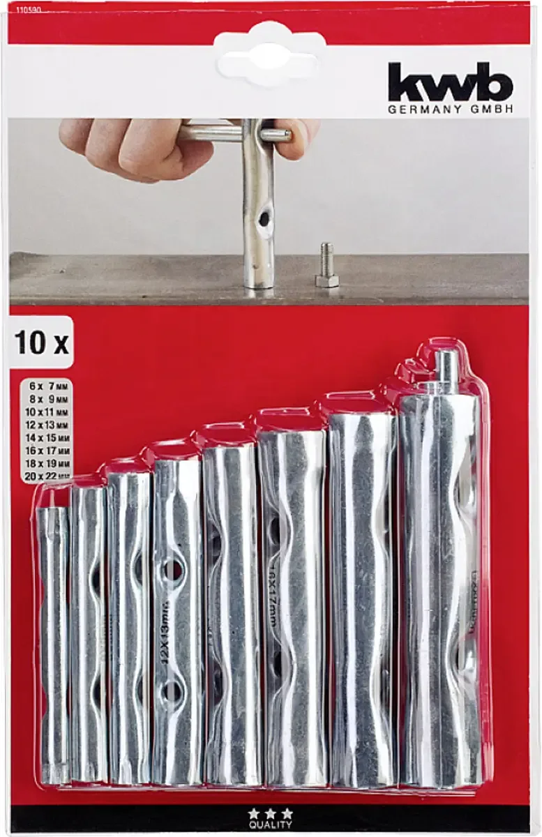 kwb 110590 Rohrsteckschlüssel 10 St. von KWB – Produktbild 3 von 3