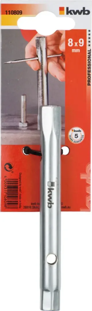 kwb 110809 Rohrsteckschlüssel 8 - 9 mm 1 Stück von KWB – Produktbild 2 von 2