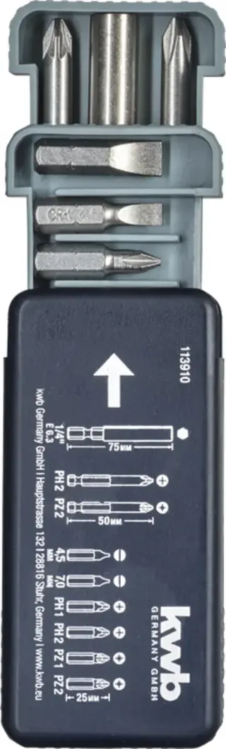 kwb 113910 Bit-Set 9teilig by KWB – product image 1 of 3