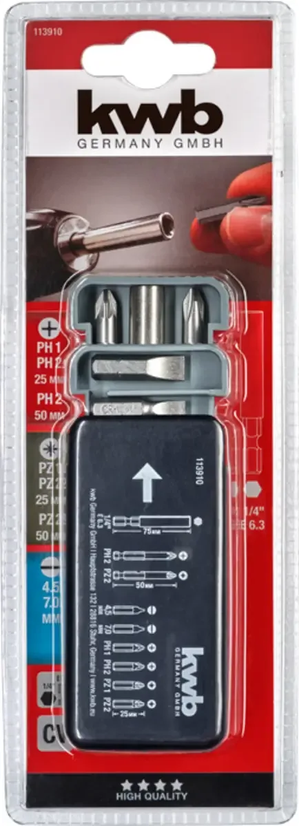 kwb 113910 Bit-Set 9teilig by KWB – product image 3 of 3