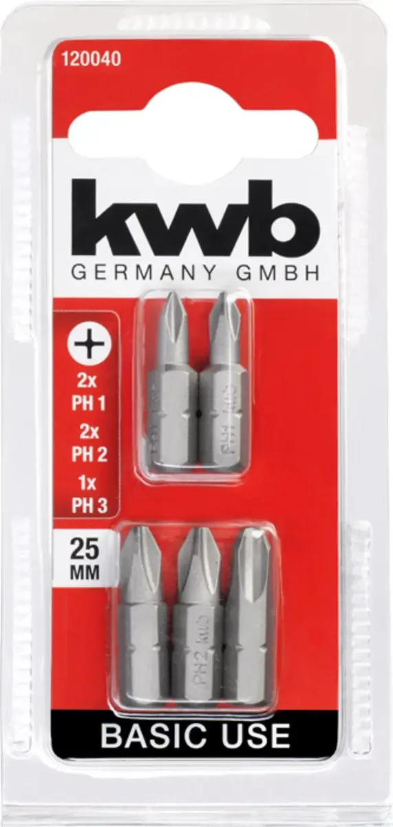 kwb 120040 Kreuzschlitz-Bit 5teilig by KWB – product image 3 of 3