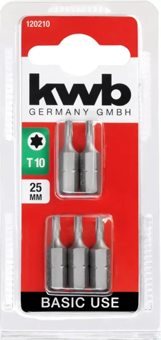 kwb 120210 TX-Bit Antrieb: 5/32 (4 mm) Abtrieb: TX TX 10 25 mm by KWB – product image 3 of 3