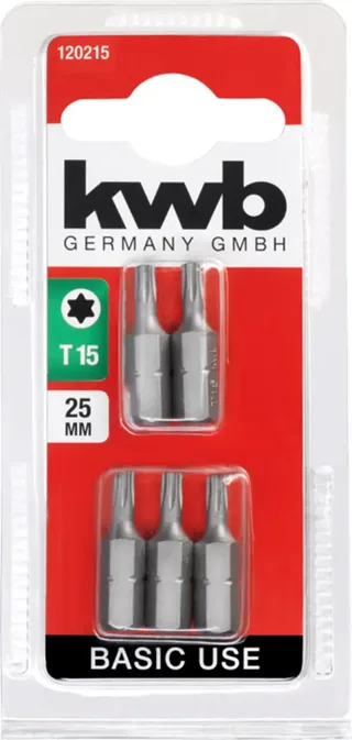 kwb 120215 TX-Bit Antrieb: 5/32 (4 mm) Abtrieb: TX TX 15 25 mm by KWB – product image 3 of 3