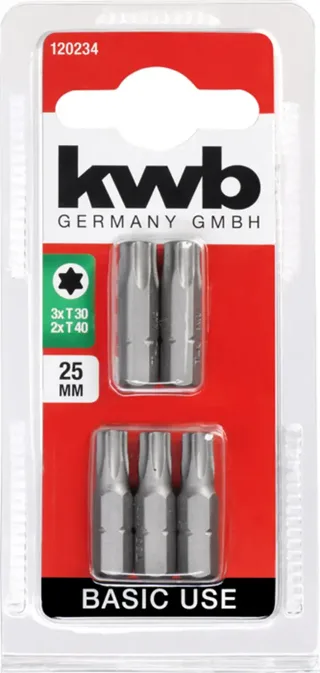 kwb 120234 TX-Bit Antrieb: 5/32 (4 mm) Abtrieb: TX TX 30, TX 40 25 mm von KWB – Produktbild 3 von 3