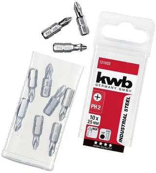 kwb 121022 Kruis-bit PH 2 Staal 10 stuk(s) by KWB – product image 1 of 3