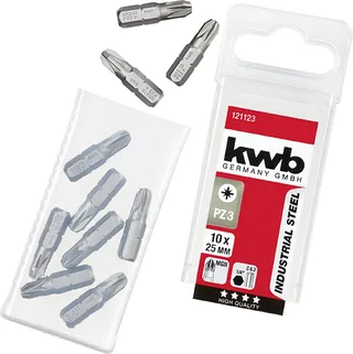 kwb 121123 Kreuzschlitz-Bit Antrieb: 1/4 (6.3 mm) Abtrieb: Kreuzschlitz Pozidriv PZ 3 25 mm de KWB – image du produit 1 sur 3
