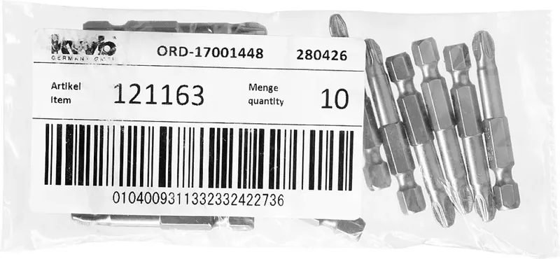 kwb 121163 Embout cruciforme Propulseur: 1/4 (6.3 mm) Sortie: vis Pozidriv PZ 3 50 mm de KWB – image du produit 3 sur 3