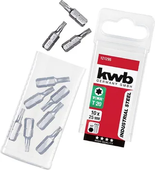 kwb 121295 TX-bit T 20 Staal C 6.3 10 stuk(s) by KWB – product image 1 of 3