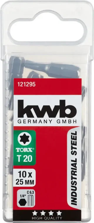 kwb 121295 TX-bit T 20 Staal C 6.3 10 stuk(s) by KWB – product image 3 of 3