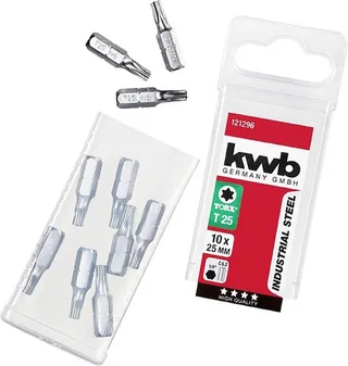 kwb 121296 TX-bit T 25 Staal C 6.3 10 stuk(s) by KWB – product image 1 of 3