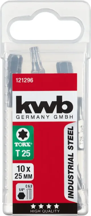 kwb 121296 TX-bit T 25 Staal C 6.3 10 stuk(s) by KWB – product image 3 of 3