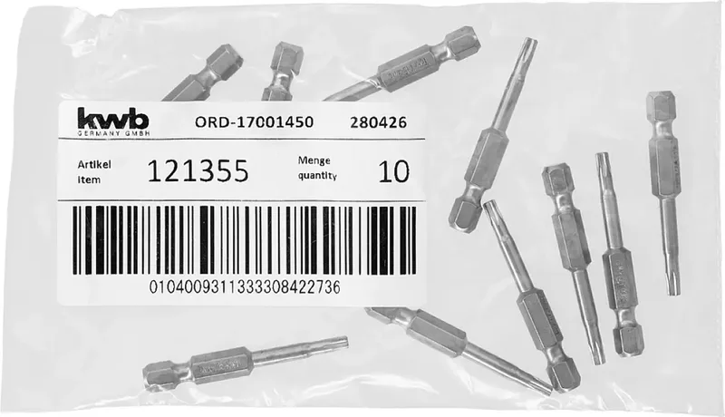 kwb 121355 TX-Bit Antrieb: 1/4 (6.3 mm) Abtrieb: TX TX 15 50 mm by KWB – product image 3 of 3