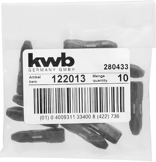 kwb 122013 Bit-Set Antrieb: 1/4 (6.3 mm) Abtrieb: Kreuzschlitz Phillips PH 3 25 mm by KWB – product image 3 of 3