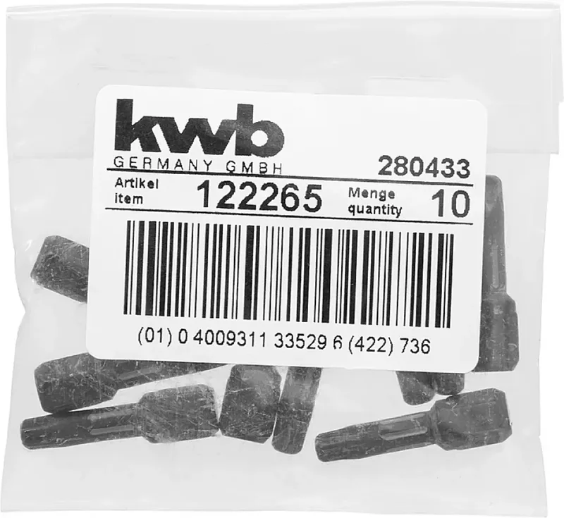 kwb 122265 TX-Bit Antrieb: 1/4 (6.3 mm) Abtrieb: TX TX 25 25 mm by KWB – product image 3 of 3