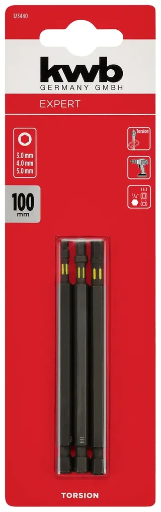 kwb 123440 Bitset 3-delig van KWB – productafbeelding 3 van 3