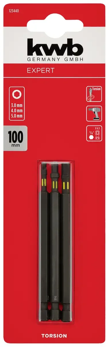 kwb 123440 Bitset 3-delig van KWB – productafbeelding 3 van 3