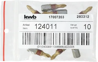 kwb 124011 Kreuzschlitz-Bit Antrieb: 1/4 (6.3 mm) Abtrieb: Kreuzschlitz Phillips PH 1 25 mm von KWB – Produktbild 3 von 3