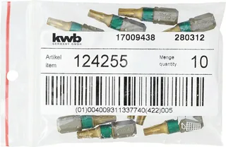 kwb 124255 TX-Bit Antrieb: 1/4 (6.3 mm) Abtrieb: TX TX 15 25 mm von KWB – Produktbild 3 von 3