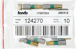 kwb 124270 TX-Bit Antrieb: 1/4 (6.3 mm) Abtrieb: TX TX 30 25 mm de KWB – image du produit 3 sur 3